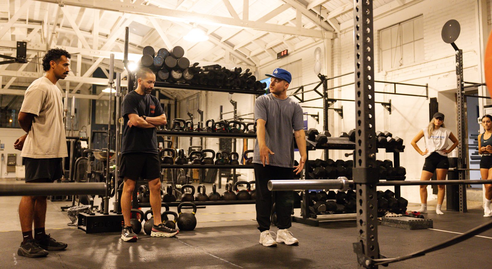 Small group strength training session led by Jack Wellborn